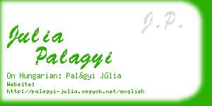 julia palagyi business card